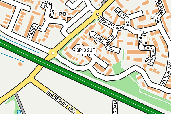 SP10 2UF map - OS OpenMap – Local (Ordnance Survey)