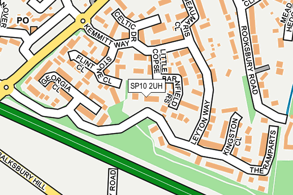 SP10 2UH map - OS OpenMap – Local (Ordnance Survey)
