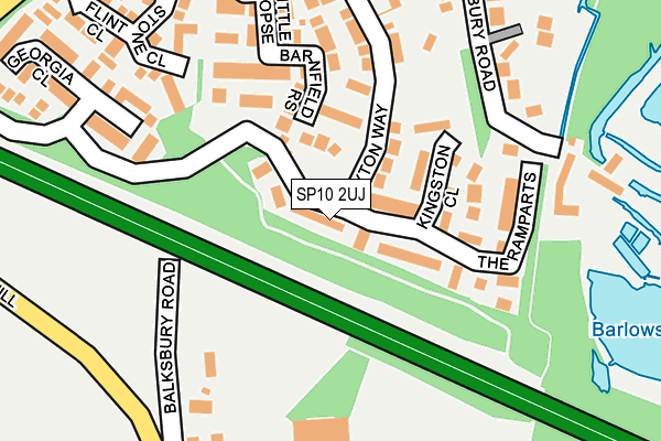 SP10 2UJ map - OS OpenMap – Local (Ordnance Survey)