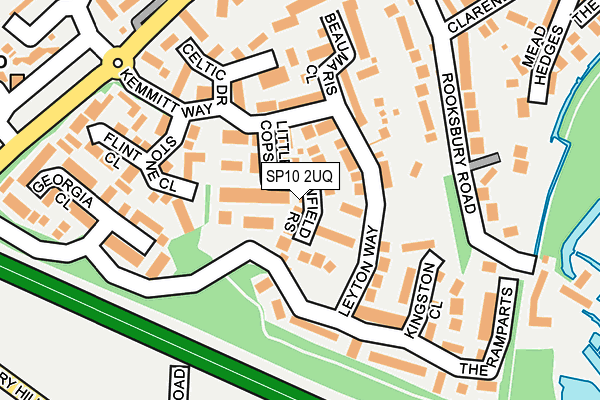 SP10 2UQ map - OS OpenMap – Local (Ordnance Survey)