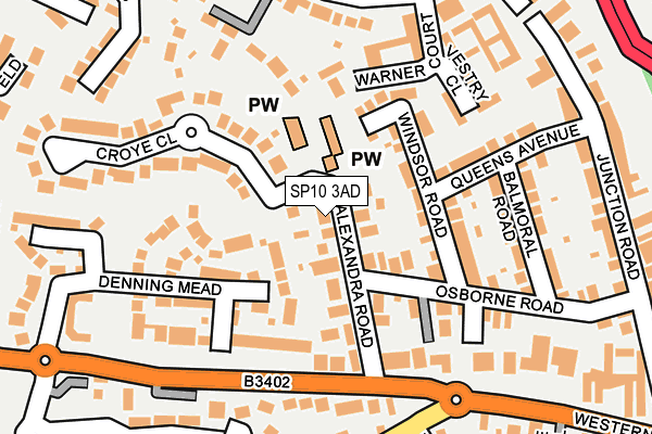 SP10 3AD map - OS OpenMap – Local (Ordnance Survey)