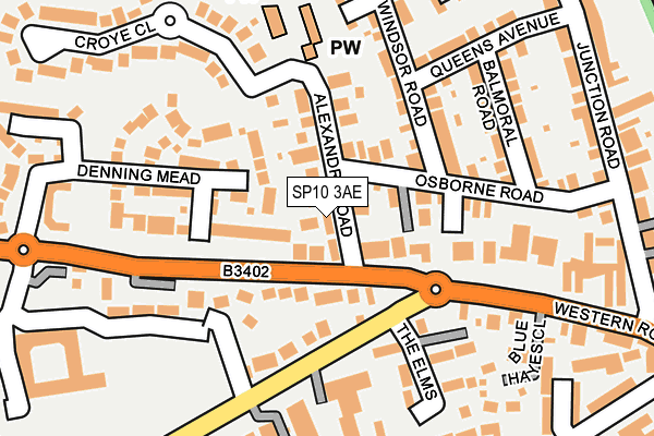 SP10 3AE map - OS OpenMap – Local (Ordnance Survey)