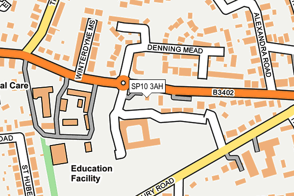 SP10 3AH map - OS OpenMap – Local (Ordnance Survey)