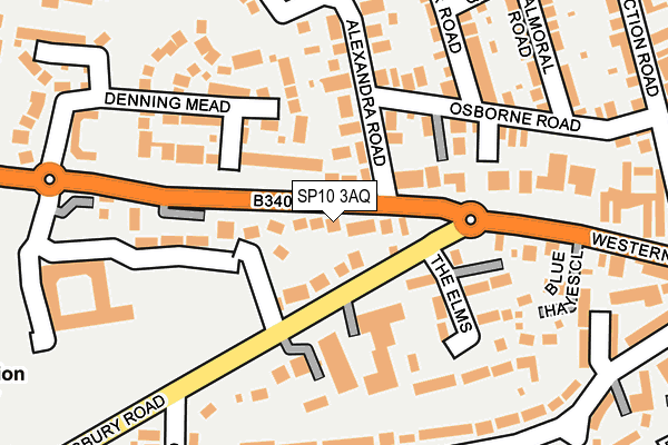 SP10 3AQ map - OS OpenMap – Local (Ordnance Survey)