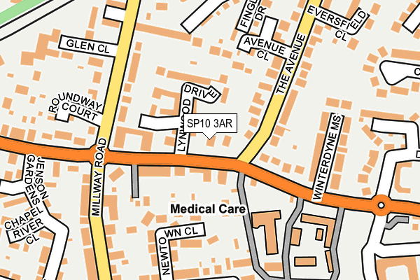 SP10 3AR map - OS OpenMap – Local (Ordnance Survey)