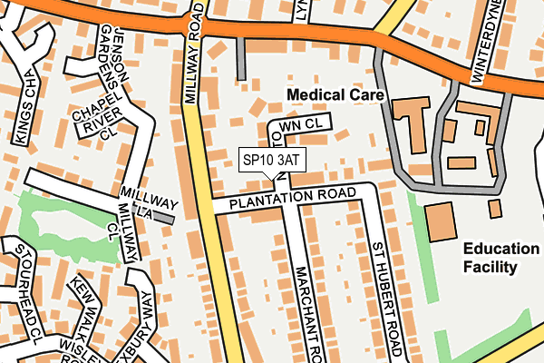 SP10 3AT map - OS OpenMap – Local (Ordnance Survey)