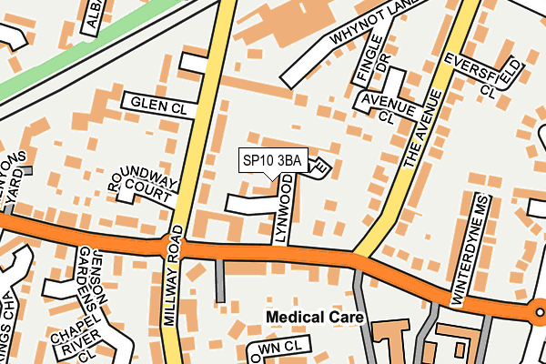 SP10 3BA map - OS OpenMap – Local (Ordnance Survey)