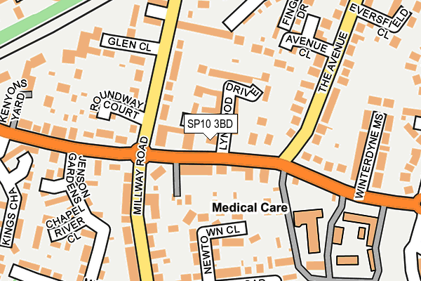 SP10 3BD map - OS OpenMap – Local (Ordnance Survey)