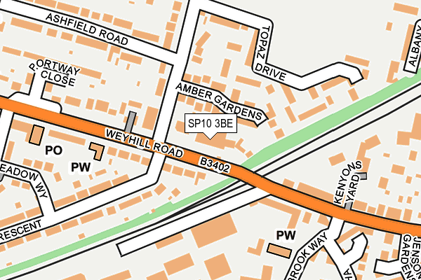 SP10 3BE map - OS OpenMap – Local (Ordnance Survey)