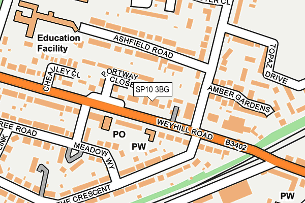 SP10 3BG map - OS OpenMap – Local (Ordnance Survey)