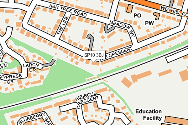 SP10 3BJ map - OS OpenMap – Local (Ordnance Survey)