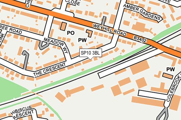 SP10 3BL map - OS OpenMap – Local (Ordnance Survey)