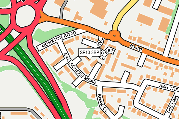 SP10 3BP map - OS OpenMap – Local (Ordnance Survey)