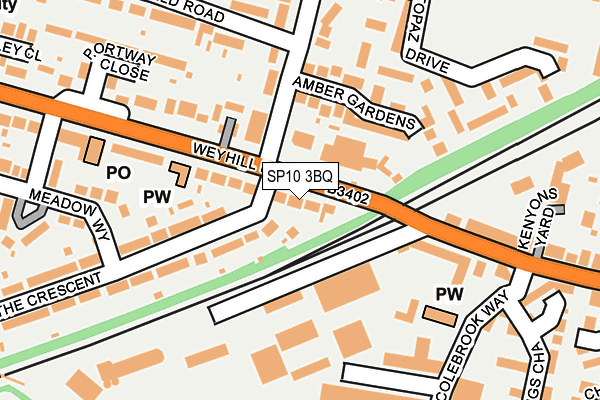 SP10 3BQ map - OS OpenMap – Local (Ordnance Survey)