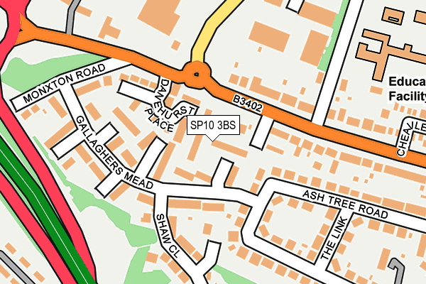 SP10 3BS map - OS OpenMap – Local (Ordnance Survey)