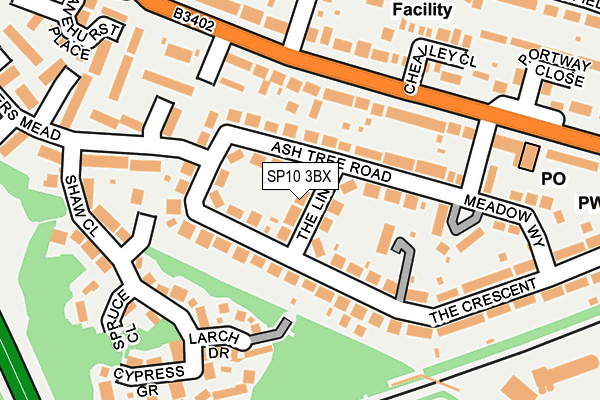 SP10 3BX map - OS OpenMap – Local (Ordnance Survey)