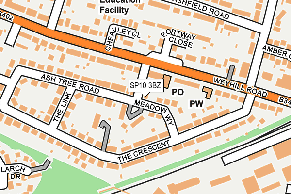 SP10 3BZ map - OS OpenMap – Local (Ordnance Survey)