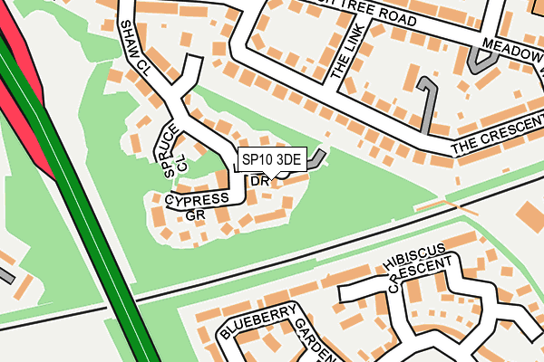 SP10 3DE map - OS OpenMap – Local (Ordnance Survey)