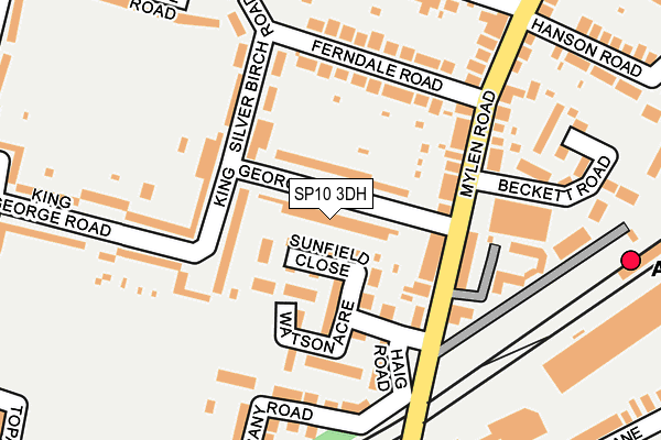 SP10 3DH map - OS OpenMap – Local (Ordnance Survey)