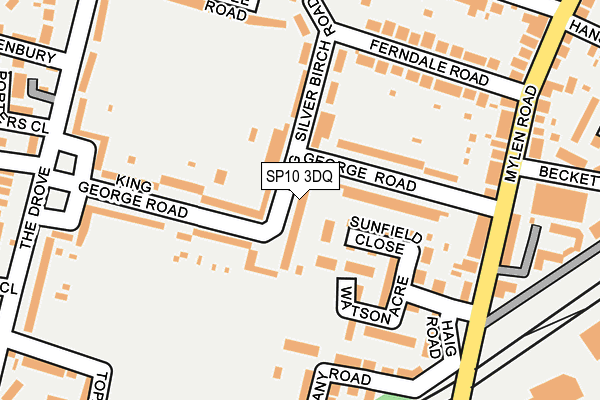 SP10 3DQ map - OS OpenMap – Local (Ordnance Survey)