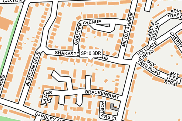 SP10 3DR map - OS OpenMap – Local (Ordnance Survey)