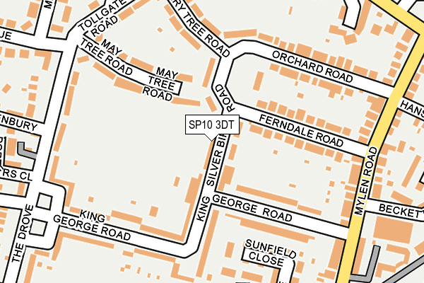 SP10 3DT map - OS OpenMap – Local (Ordnance Survey)