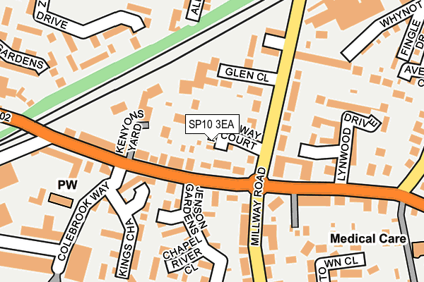 SP10 3EA map - OS OpenMap – Local (Ordnance Survey)