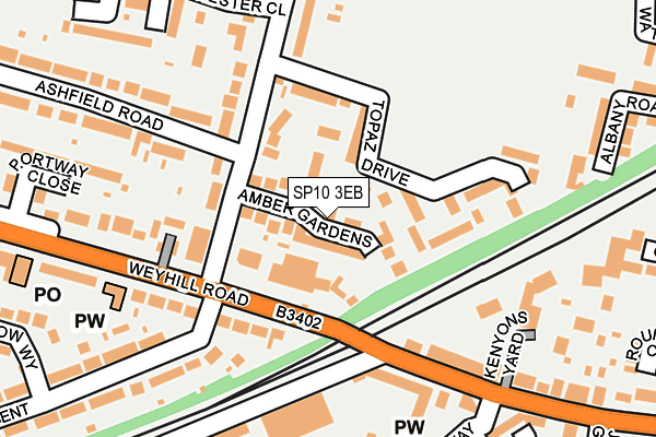 SP10 3EB map - OS OpenMap – Local (Ordnance Survey)