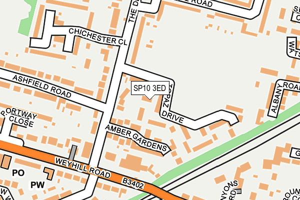 SP10 3ED map - OS OpenMap – Local (Ordnance Survey)