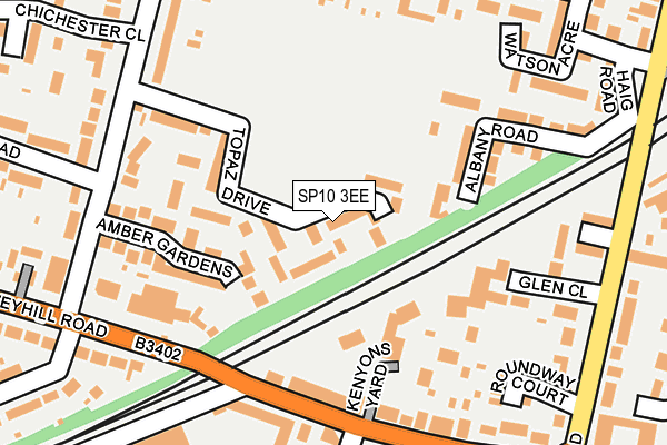 SP10 3EE map - OS OpenMap – Local (Ordnance Survey)