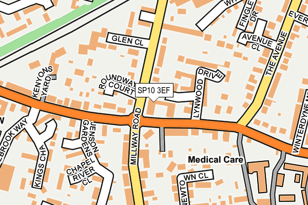 SP10 3EF map - OS OpenMap – Local (Ordnance Survey)