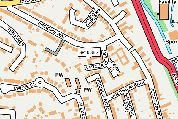 SP10 3EG map - OS OpenMap – Local (Ordnance Survey)