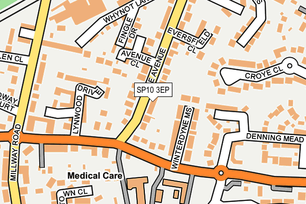 SP10 3EP map - OS OpenMap – Local (Ordnance Survey)