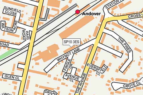 SP10 3ES map - OS OpenMap – Local (Ordnance Survey)