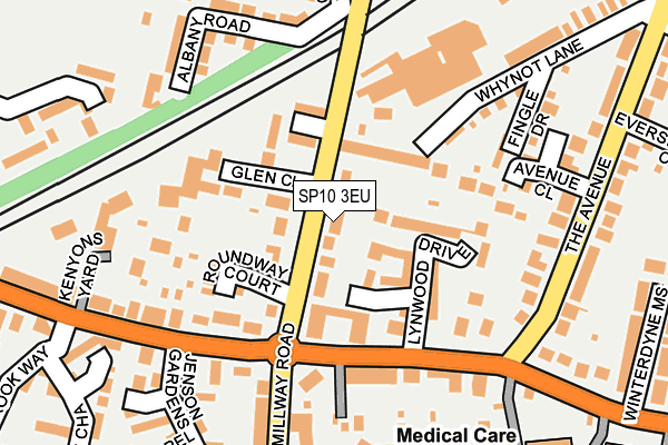 SP10 3EU map - OS OpenMap – Local (Ordnance Survey)