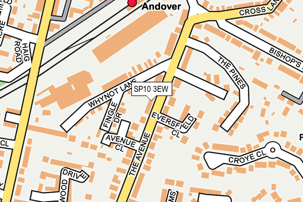 SP10 3EW map - OS OpenMap – Local (Ordnance Survey)