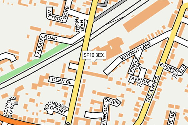SP10 3EX map - OS OpenMap – Local (Ordnance Survey)