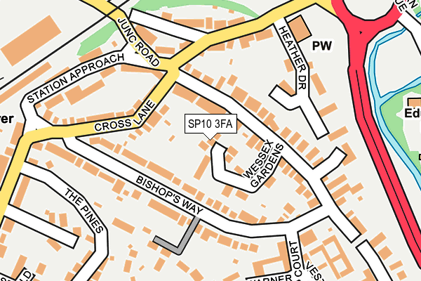 SP10 3FA map - OS OpenMap – Local (Ordnance Survey)