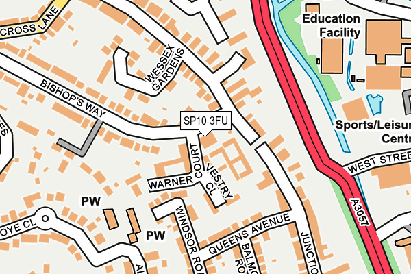 SP10 3FU map - OS OpenMap – Local (Ordnance Survey)