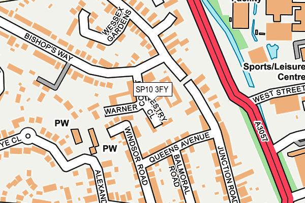 SP10 3FY map - OS OpenMap – Local (Ordnance Survey)