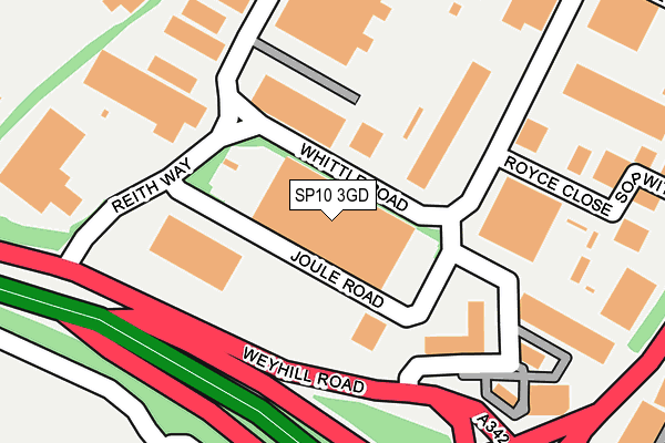 SP10 3GD map - OS OpenMap – Local (Ordnance Survey)
