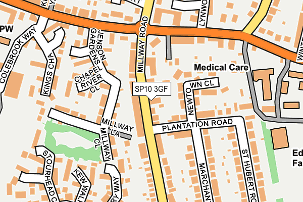 SP10 3GF map - OS OpenMap – Local (Ordnance Survey)