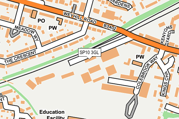SP10 3GL map - OS OpenMap – Local (Ordnance Survey)