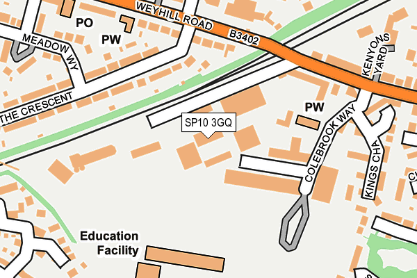 SP10 3GQ map - OS OpenMap – Local (Ordnance Survey)