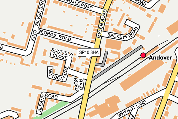 SP10 3HA map - OS OpenMap – Local (Ordnance Survey)