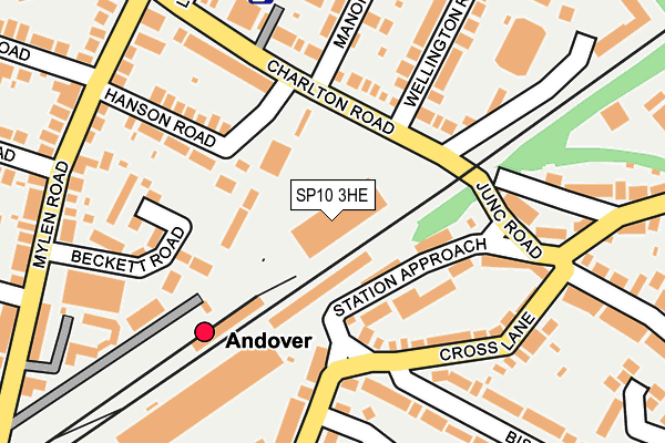 SP10 3HE map - OS OpenMap – Local (Ordnance Survey)