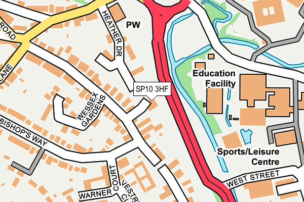 SP10 3HF map - OS OpenMap – Local (Ordnance Survey)