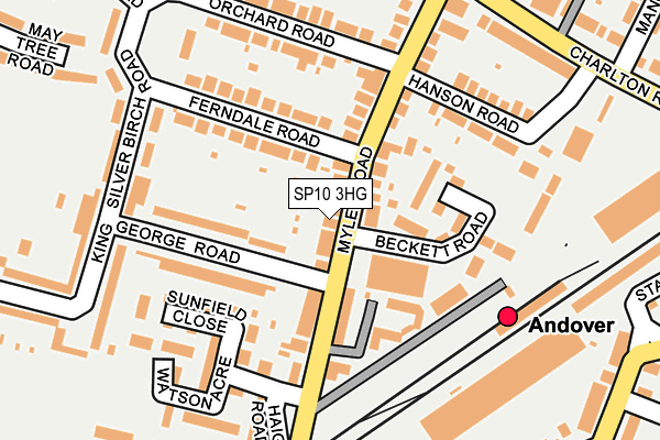 SP10 3HG map - OS OpenMap – Local (Ordnance Survey)