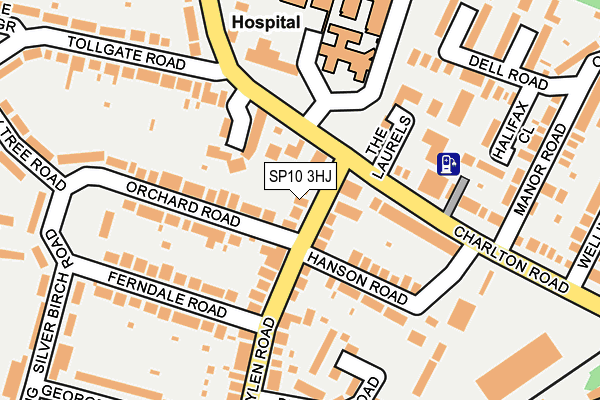 SP10 3HJ map - OS OpenMap – Local (Ordnance Survey)