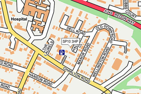 SP10 3HP map - OS OpenMap – Local (Ordnance Survey)